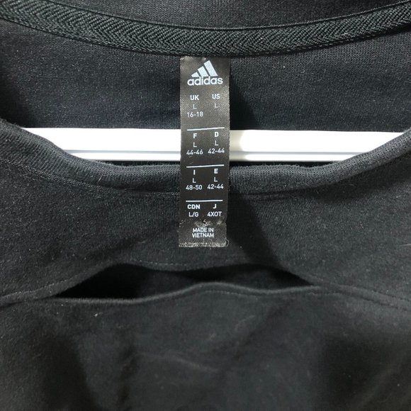 Large Black Adidas Sweater - Picture 3 of 3